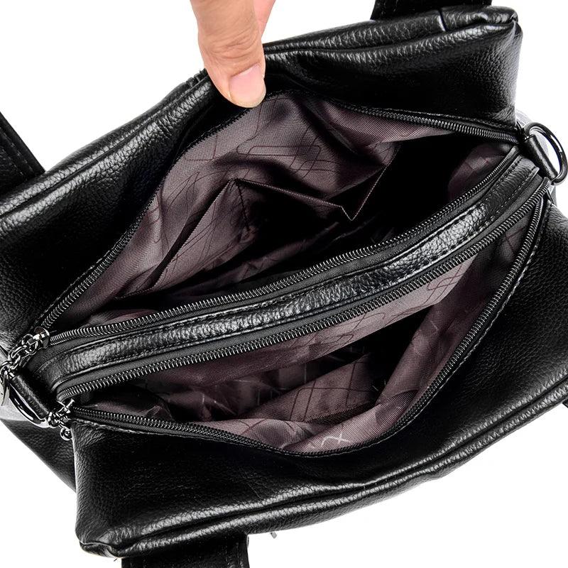 Genuine Leather Handbag - Livia