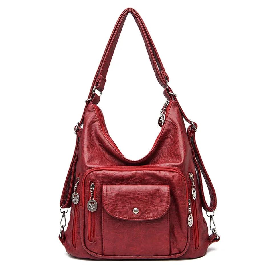Genuine Leather Women's Handbag - Lim