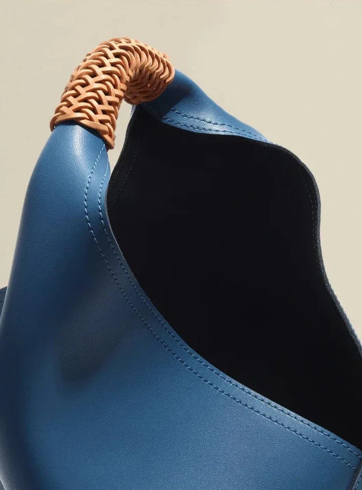 Rebeca Large Genuine Leather Shopping Handbag