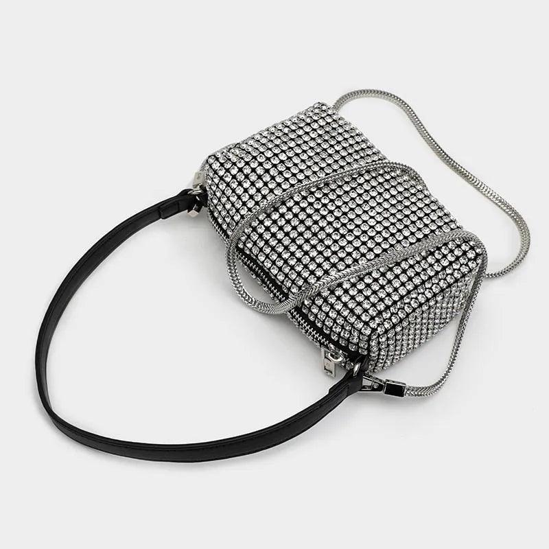 Studded Compact Handbag - Luxury