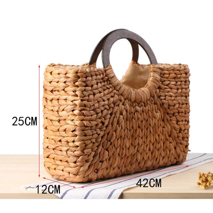 Sabrina Straw Handbag