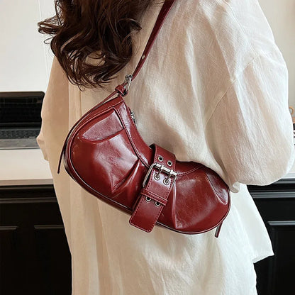 Small Genuine Leather Handbag - Az