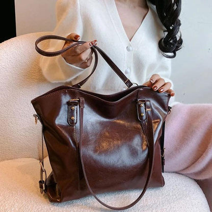 Genuine Leather Handbag - Din