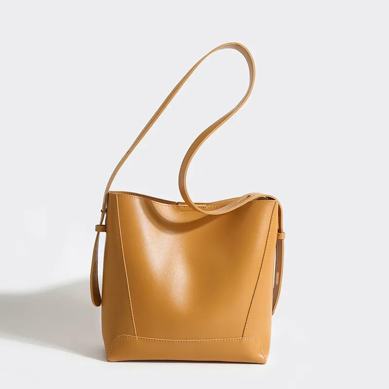 Genuine Leather Crossbody Handbag - Avery