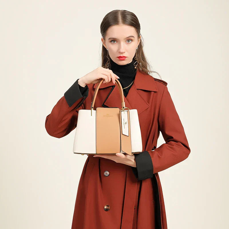 Genuine Leather Women's Handbag - Tamar