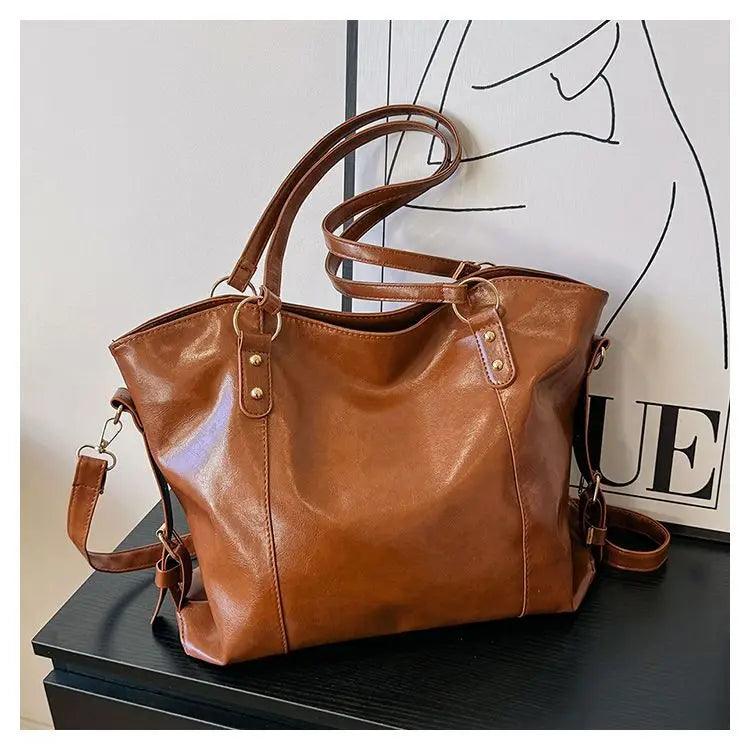 Genuine Leather Handbag - Din