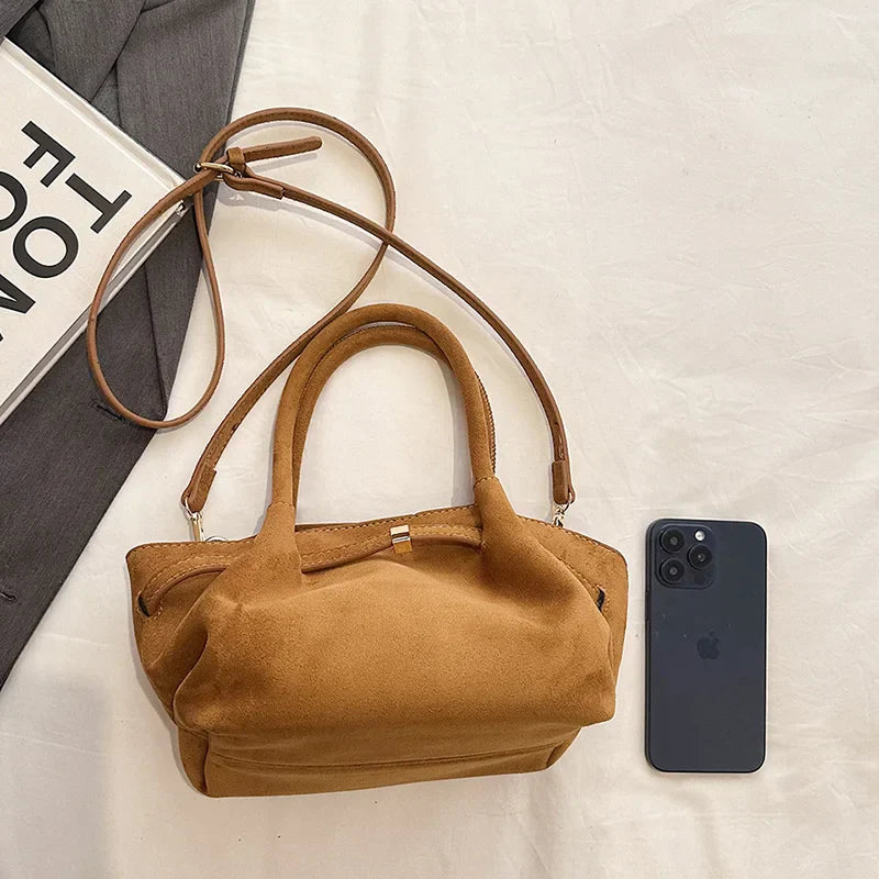 Suede Handbag - Liora