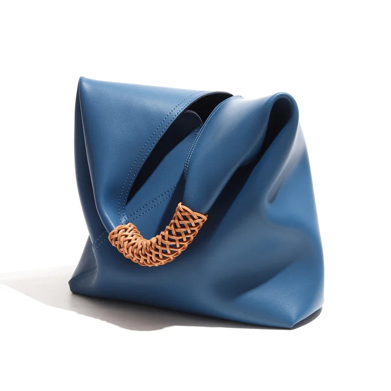 Rebeca Large Genuine Leather Shopping Handbag