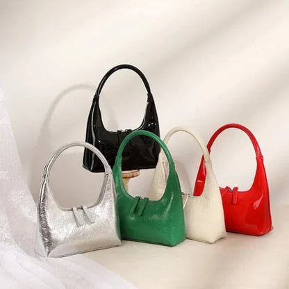 Genuine Leather Baguette Bag Aurora
