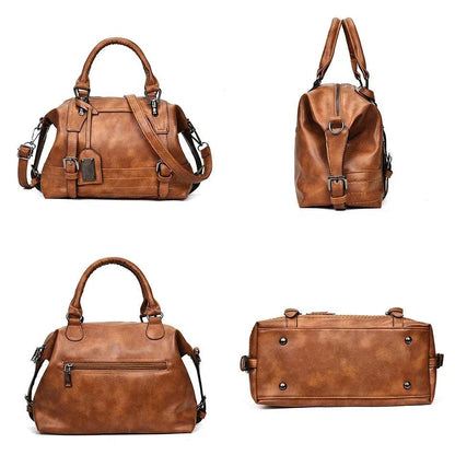 Genuine Leather Handbag - Rafaela