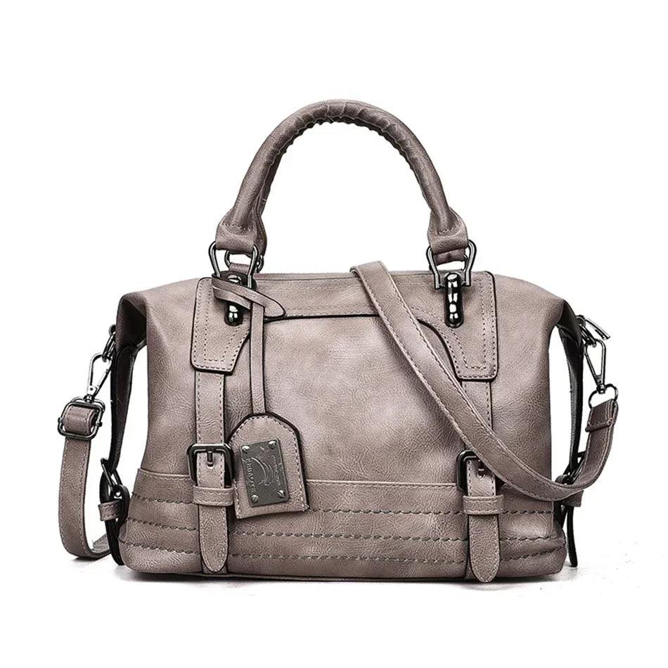 Genuine Leather Handbag - Rafaela