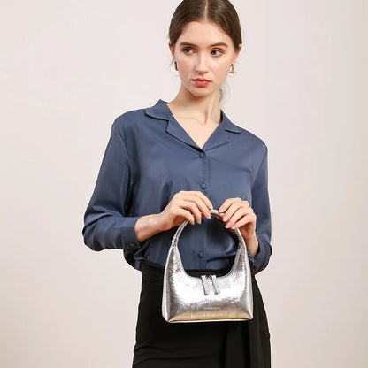 Genuine Leather Baguette Bag Aurora