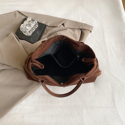 Women's Suede Tote Handbag - Esmé