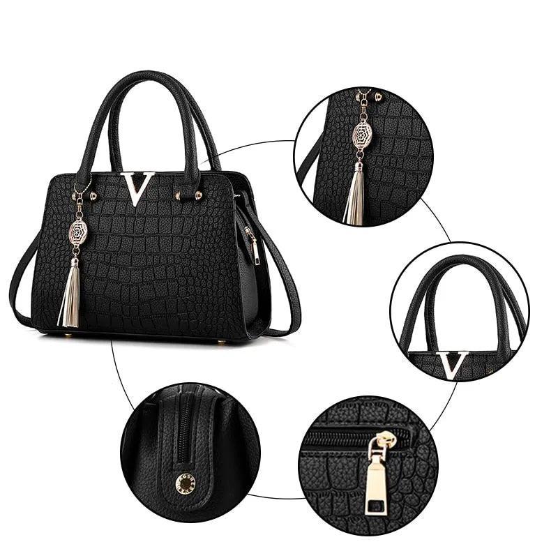 Genuine Leather Handbag - Veneza