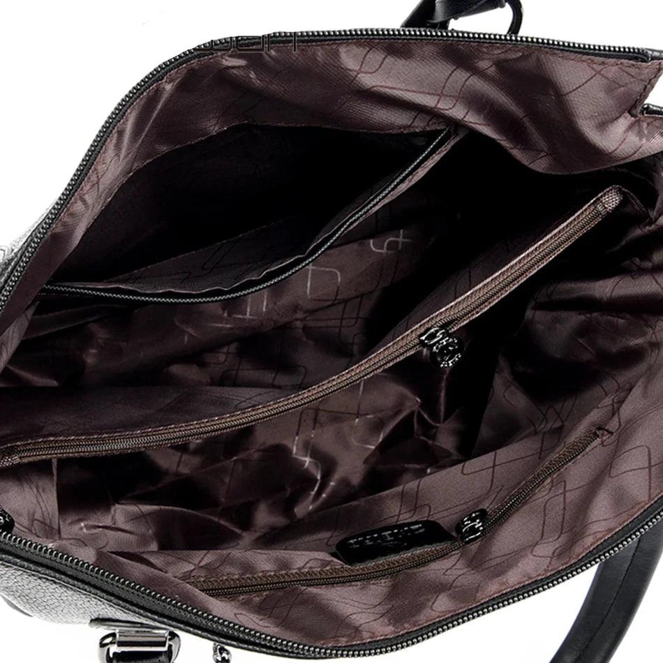 Genuine Leather Handbag - Helena