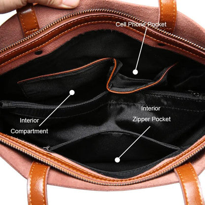 Genuine Leather Handbag - Oli