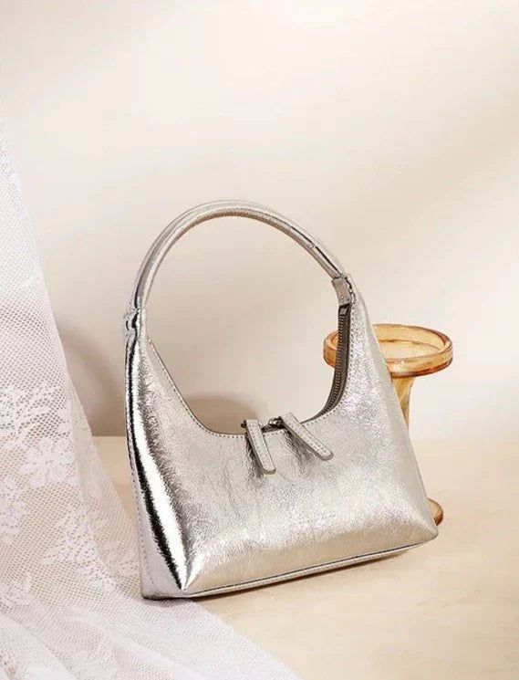 Genuine Leather Baguette Bag Aurora