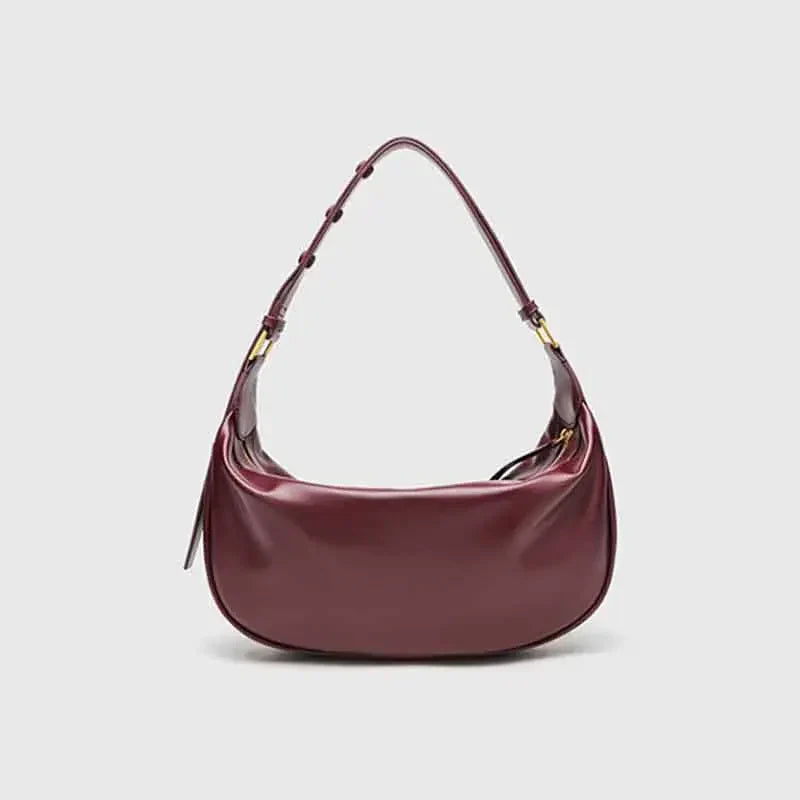 Small Genuine Leather Handbag - Lia