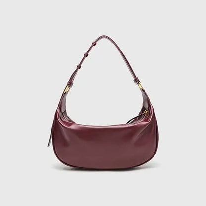 Small Genuine Leather Handbag - Lia