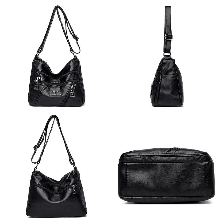 Genuine Leather Handbag - Maria