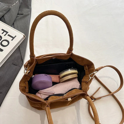 Suede Handbag - Liora