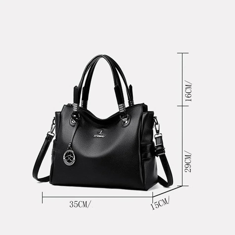 Genuine Leather Handbag - Helena