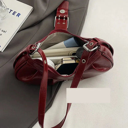 Small Genuine Leather Handbag - Az