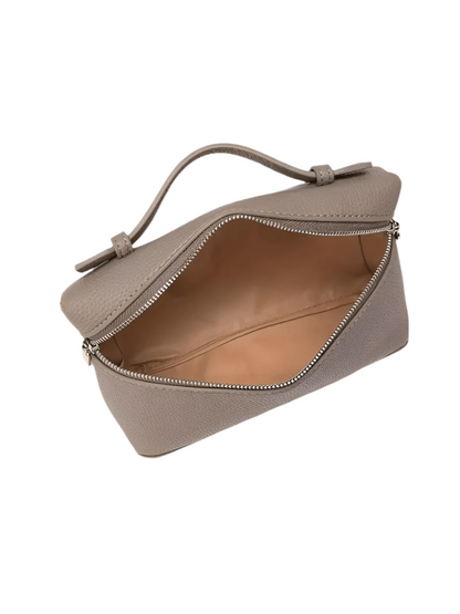 Pink Small Genuine Leather Tote Handbag