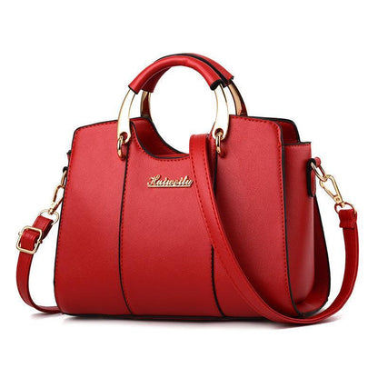 Luxurious Genuine Leather Crossbody Women's Handbag - Atena