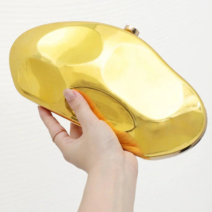 Nicole Metallic Clutch Handbag