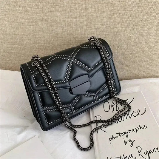 Small Genuine Leather Handbag - Eyla