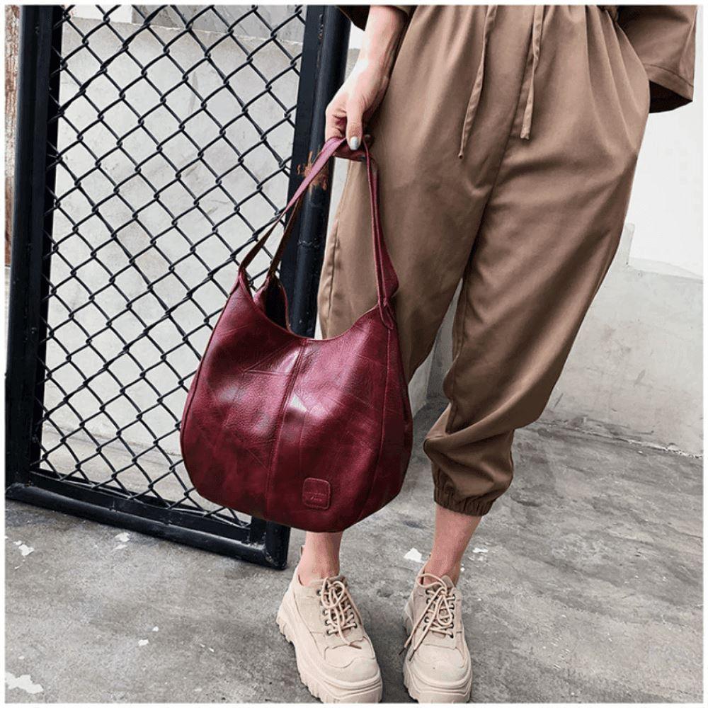 Leather Handbag - Zarela
