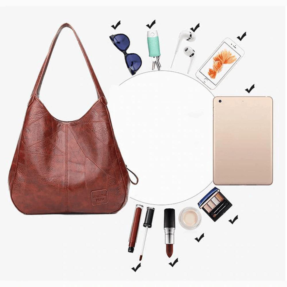 Leather Handbag - Zarela