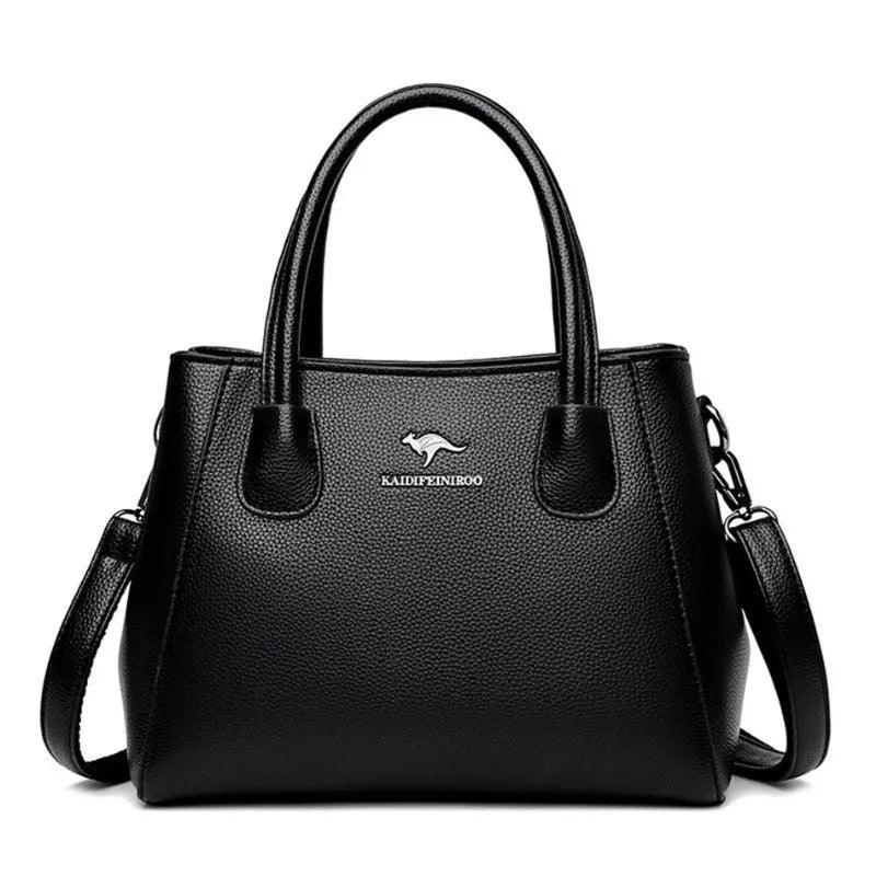 Genuine Leather Crossbody Handbag - Quality