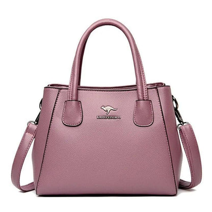 Genuine Leather Crossbody Handbag - Quality