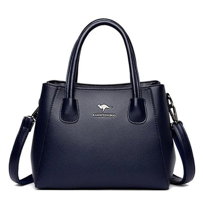 Genuine Leather Crossbody Handbag - Quality