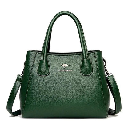 Genuine Leather Crossbody Handbag - Quality