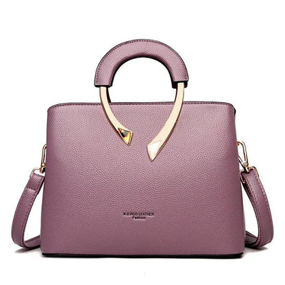 Genuine Leather Crossbody Handbag - Uiva