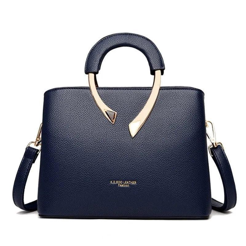 Genuine Leather Crossbody Handbag - Uiva