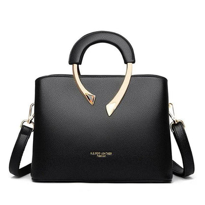 Genuine Leather Crossbody Handbag - Uiva