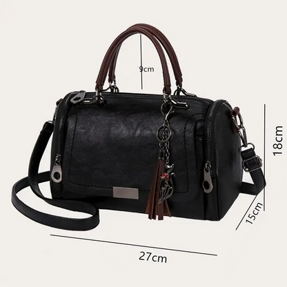 Genuine Leather Handbag - Vaena