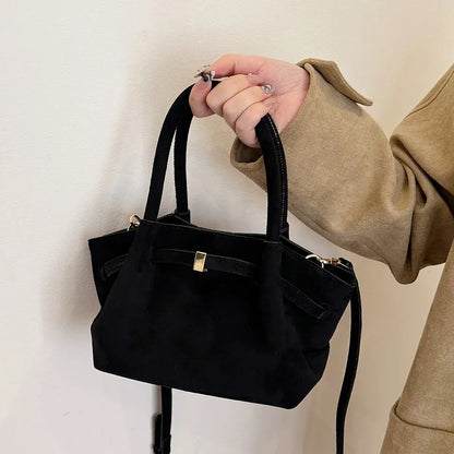 Suede Handbag - Liora