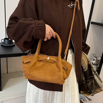 Suede Handbag - Liora