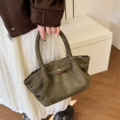 Suede Handbag - Liora