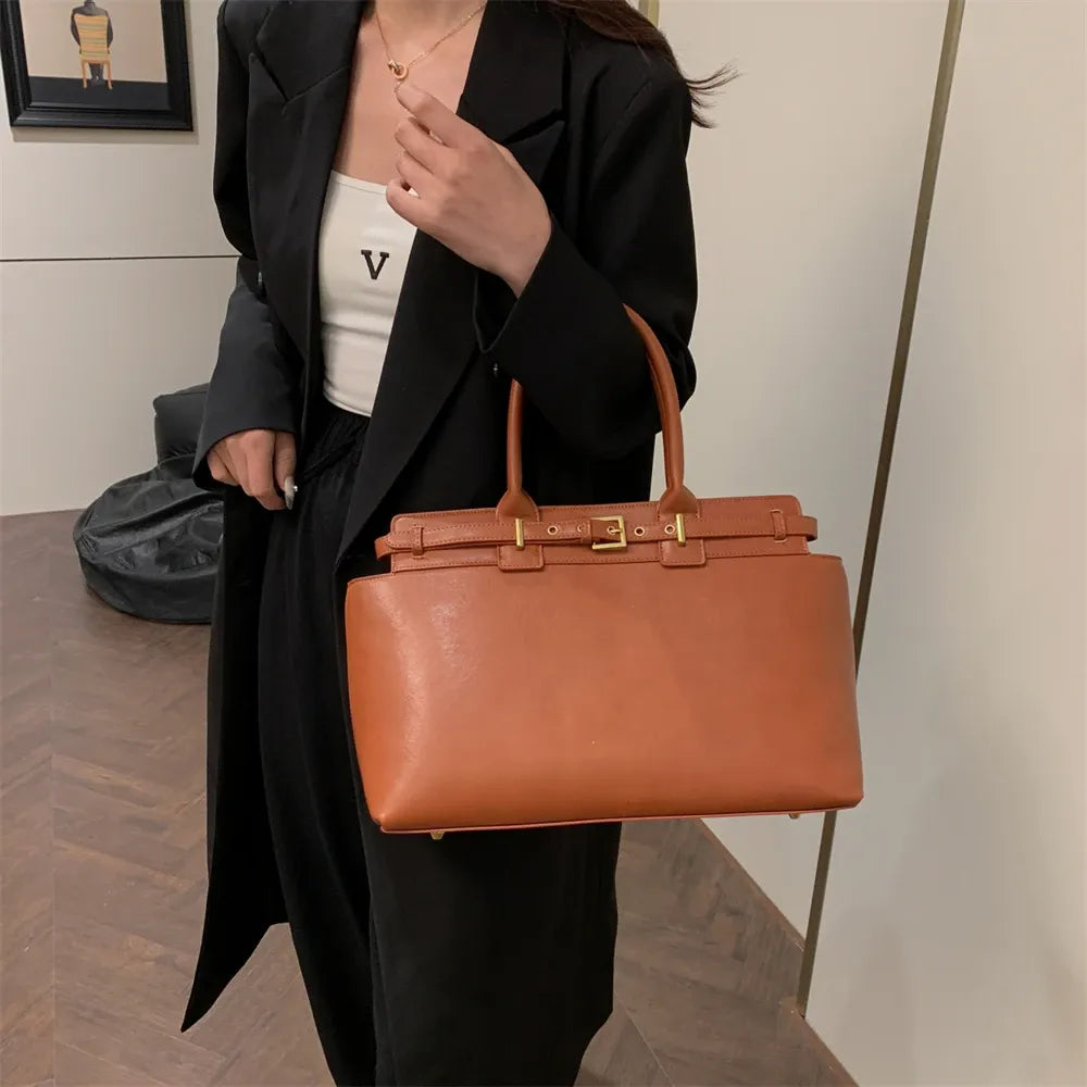 Genuine Leather Handbag - Faye