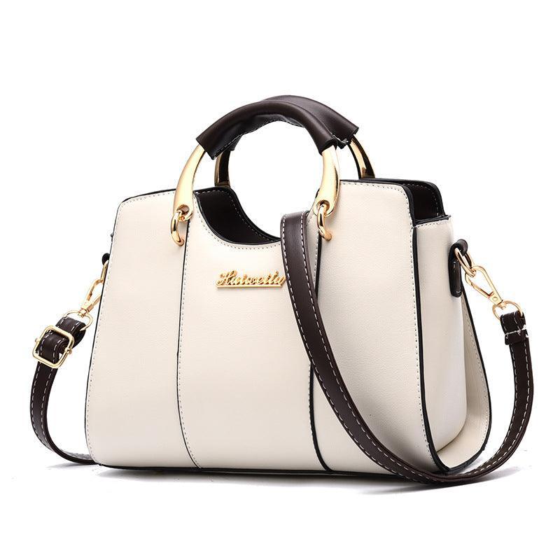 Luxurious Genuine Leather Crossbody Women's Handbag - Atena