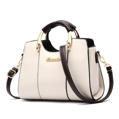 Luxurious Genuine Leather Crossbody Women's Handbag - Atena