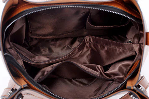 Genuine Leather Handbag - Maelis