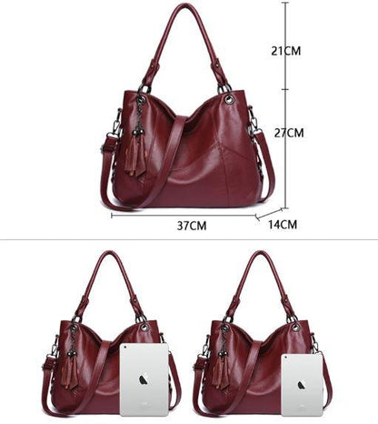 Genuine Leather Handbag - Catharina