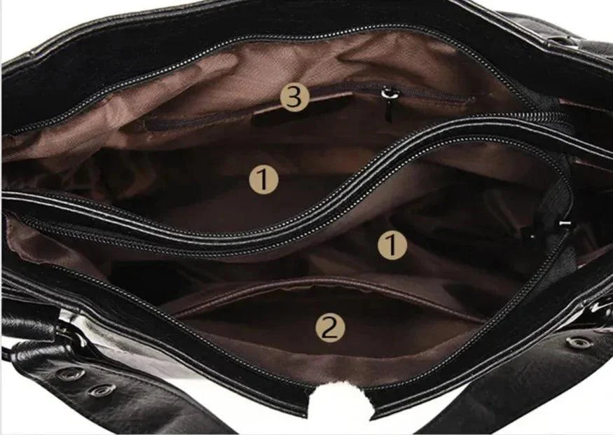 Genuine Leather Handbag - Atis